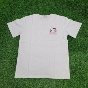 Hello-Kitty Japanese Cat Shirt Womens Large 20x25 White Sanrio